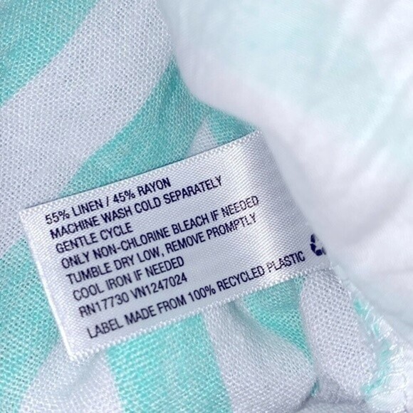 Stoney Clover Target linen blend striped shorts size xsmall - Picture 5 of 5